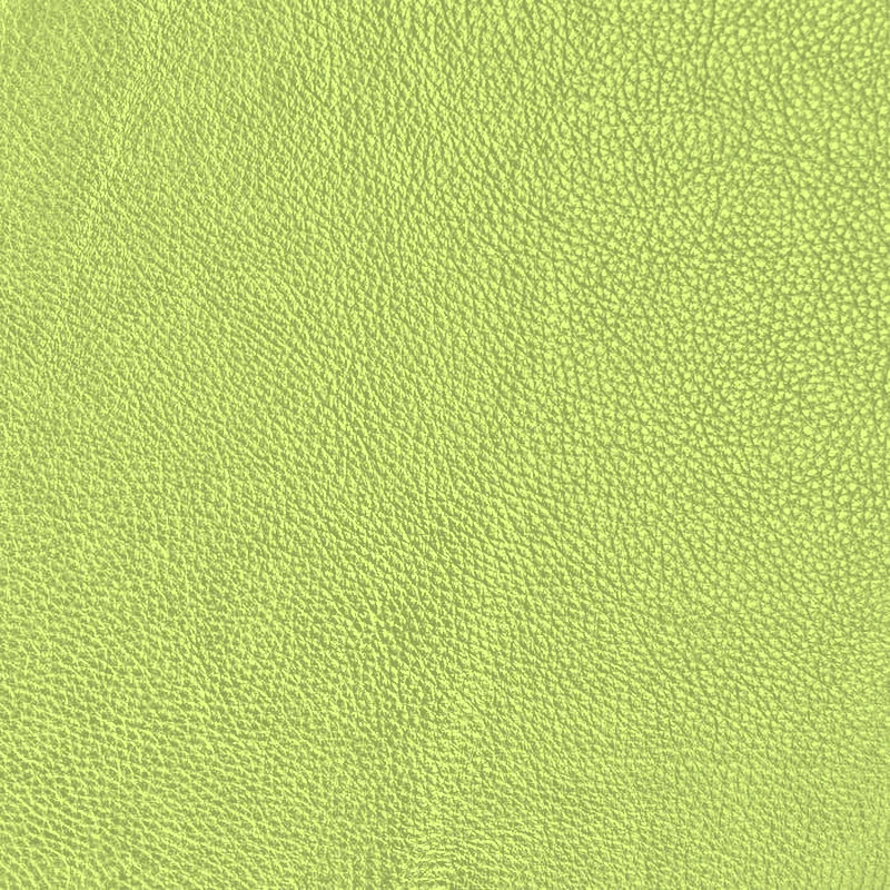 Chartreuse leather swatch